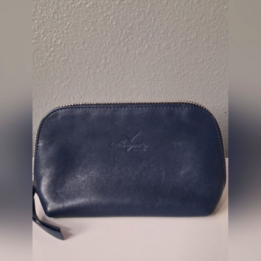Breguet TOILETRY BAG Navy Blue Leather